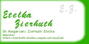 etelka zierhuth business card